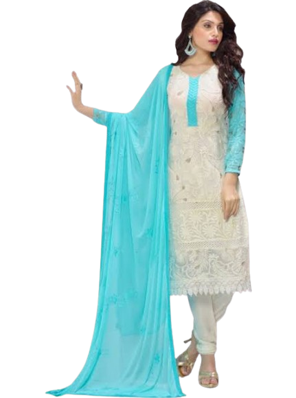 Chikankari Anarkali Kurta Set