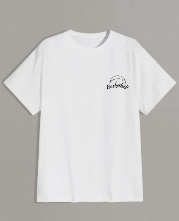 Basketball" Minimalist Graphic T-Shirt